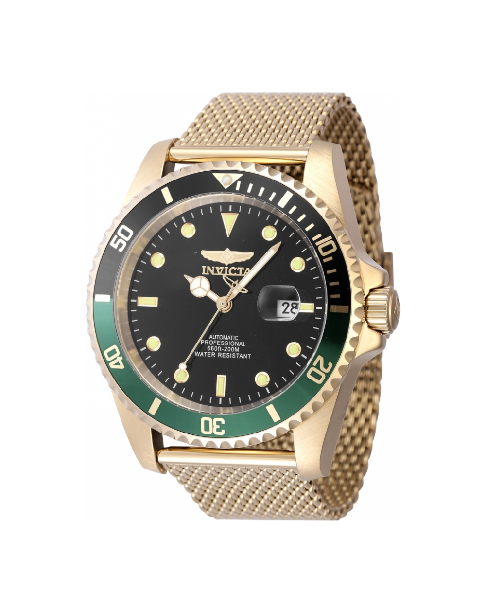 Invicta Oversized Black/Green Pro Diver Automatic Men's Watch - 47967