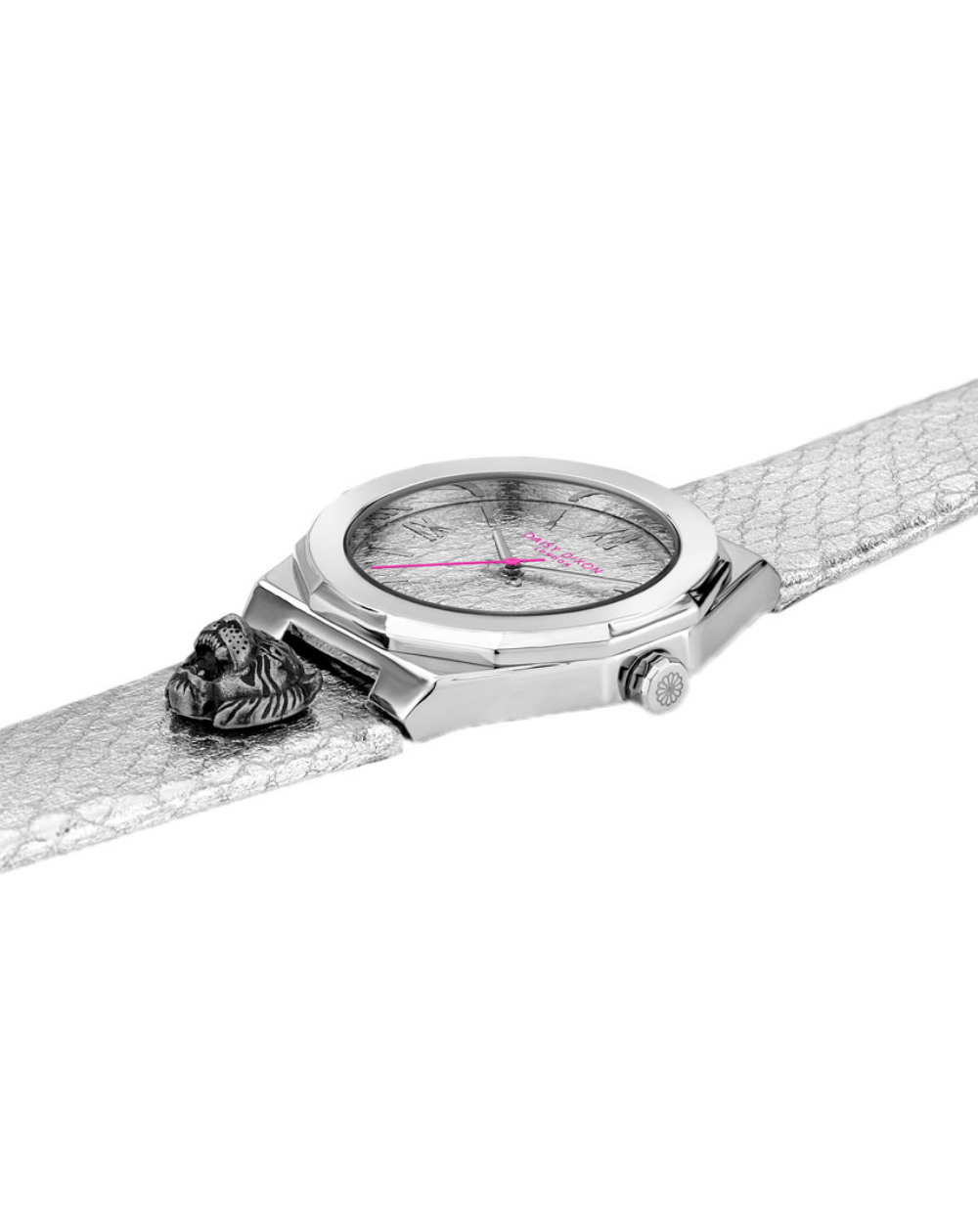 Daisy Dixon London "Alessandra" Silver Scale Texture Ladies Watch - DD117S