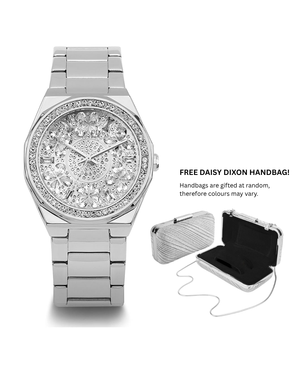 Daisy Dixon London "Alessandra" Silver Dial Ladies Watch - DD130SM