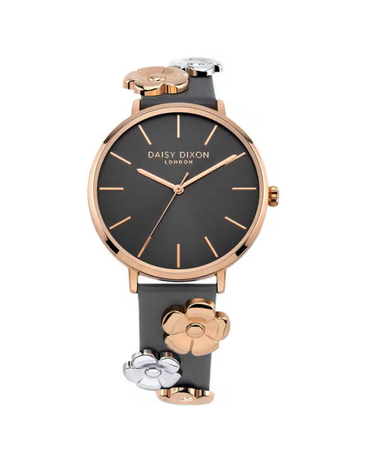 Daisy Dixon London Rose Gold Grey Dial Ladies Watch - DD160ERG