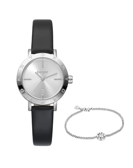 DKNY Essentials silver-tone watch and bracelet set DK1L165L0015