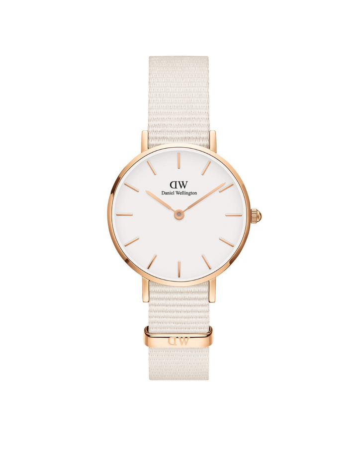Daniel Wellington Petite Chalk Nato Strap Ladies Watch - DW00100675