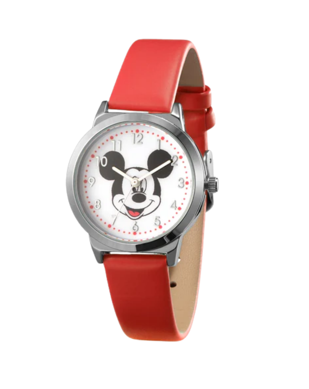 Disney "Mickey Mouse" Red Poly Strap Analogue Watch – SPW001