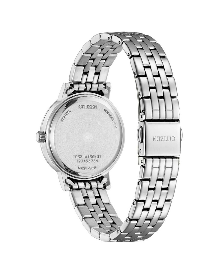Citizen Elegant Pink & Crystals 31mm Ladies Watch - EL3100-55W