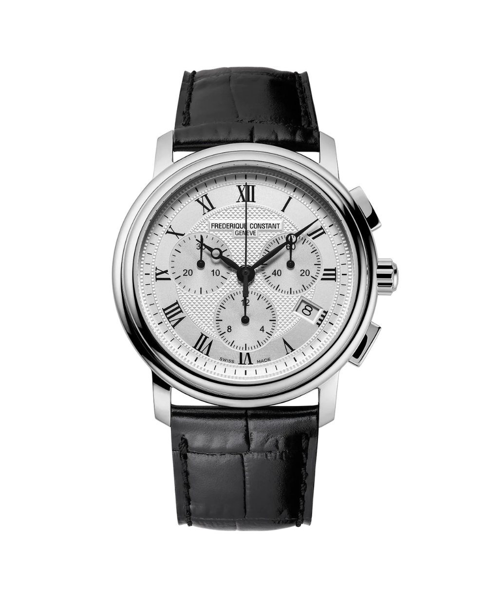 Frederique Constant "Classic" Chronograph Leather Men's Watch - FC-292MC4P6