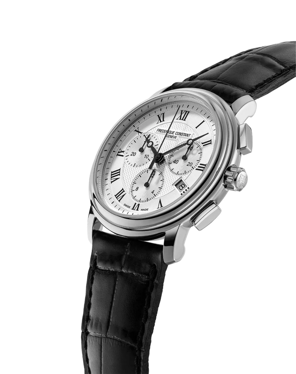 Frederique Constant "Classic" Chronograph Leather Men's Watch - FC-292MC4P6