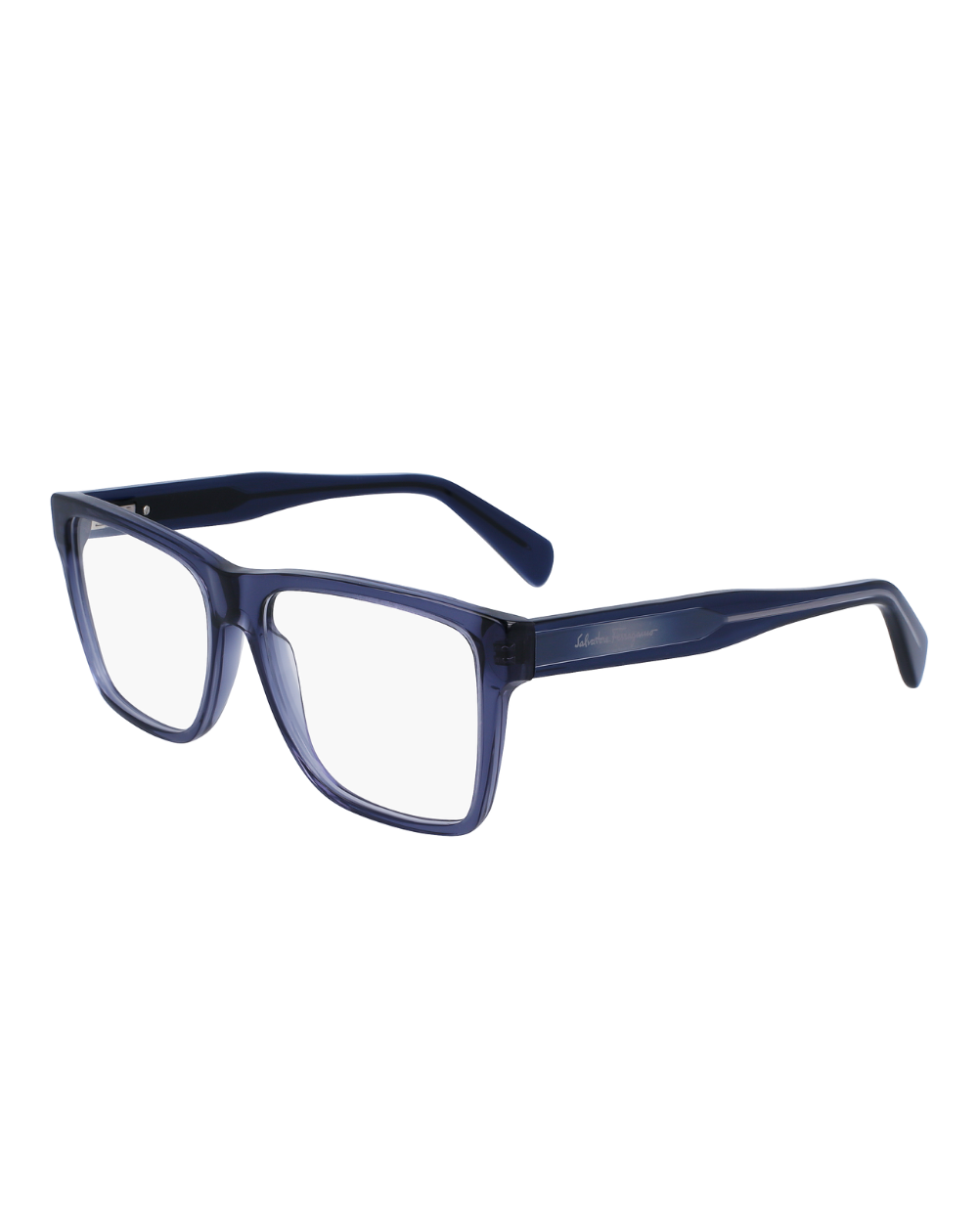 Ferragamo Crystal Navy Blue Men's Opticals - F2953/56