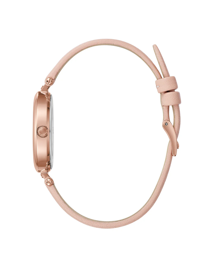 Furla Mini Pink Dial Leather Strap Ladies Watch - WW00018004L3