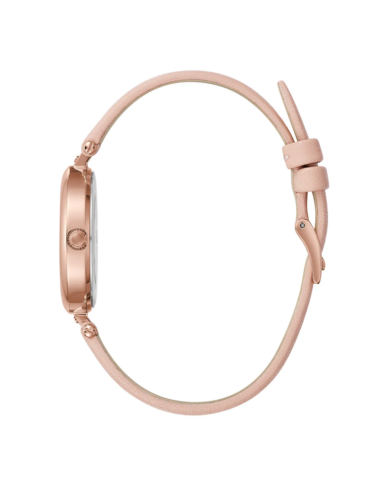 Furla Mini Pink Dial Leather Strap Ladies Watch - WW00018004L3