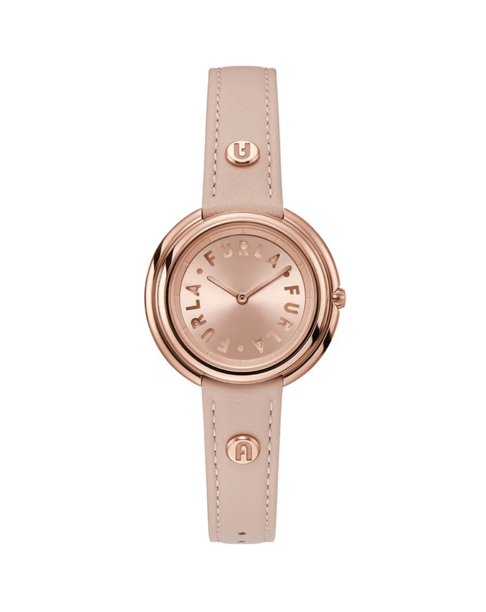 Furla Rose Gold Leather Strap Ladies Watch - WW00032012L3