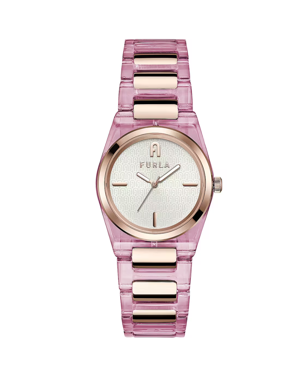 Furla Tempo Resin Rose Gold/Pink Ladies Watch - WW00028006L3
