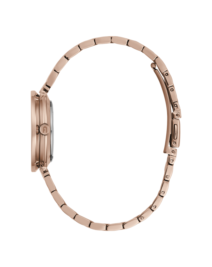 Furla "Essential" Rose Gold Studded Ladies Watch - WW00004021L3