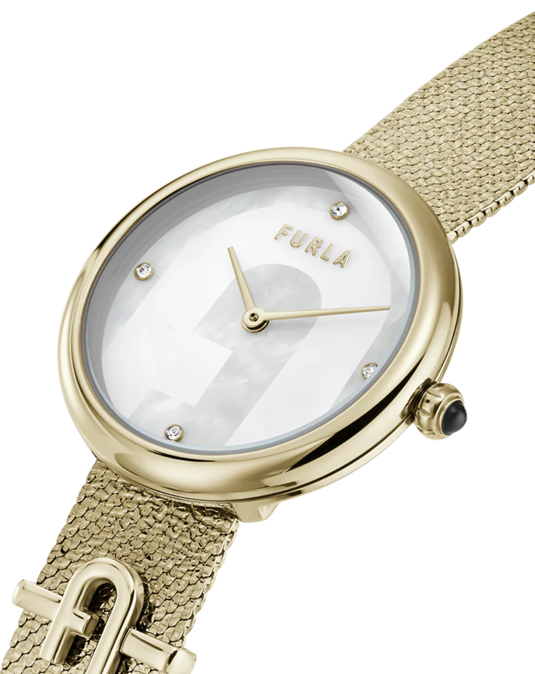 Furla "mini" Gold Tone Ladies Watch - WW00022001L2
