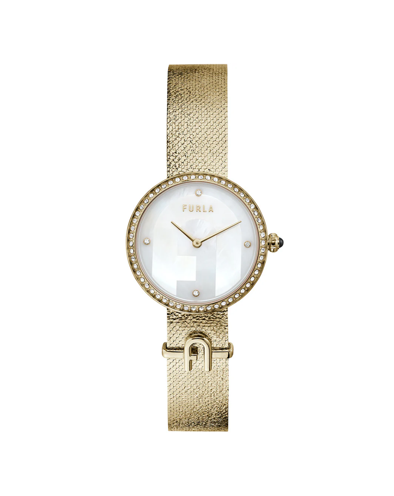 Furla "mini" Gold Tone Ladies Watch - WW00022001L2