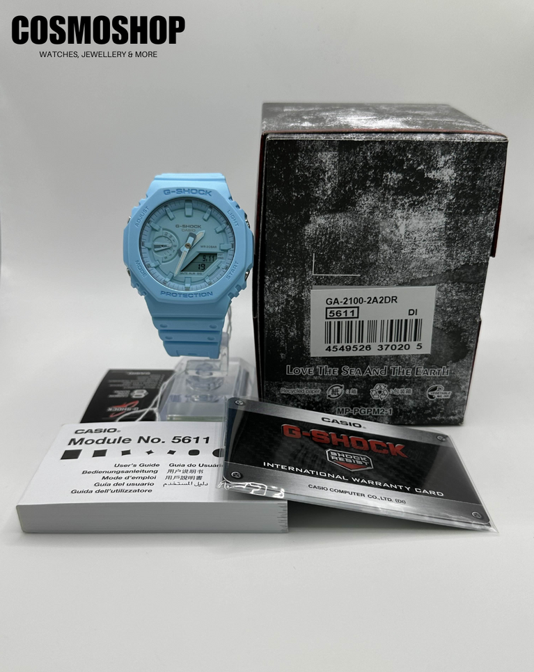 G-Shock “Baby blue” Casioak Unisex Watch - GA2100-2A2