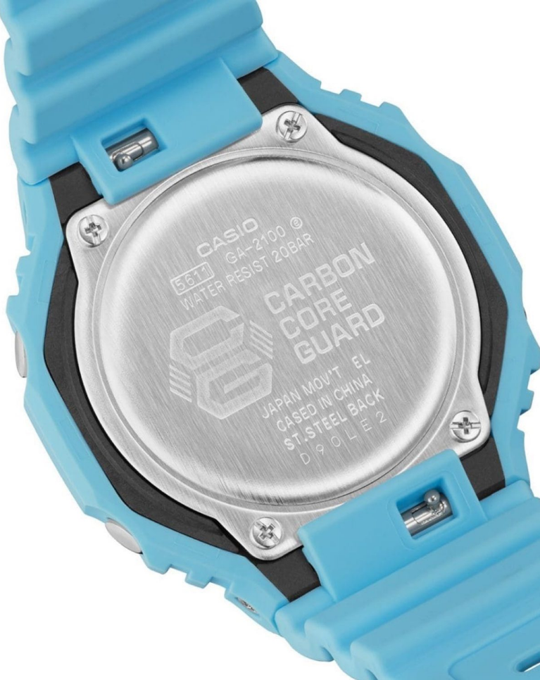 G-Shock “Baby blue” Casioak Unisex Watch - GA2100-2A2