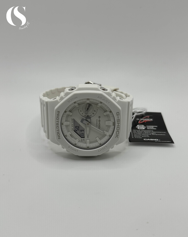 G-Shock “White” Casioak Unisex Watch - GA-2100-7A7ER