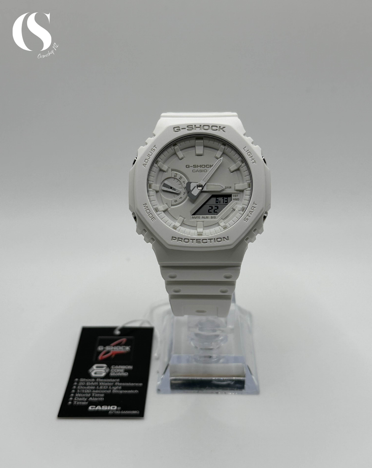 G-Shock “White” Casioak Unisex Watch - GA-2100-7A7ER