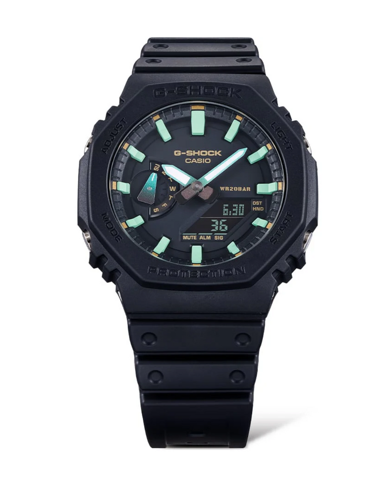 G-Shock Digital Green on Black "Casioak" - GA2100RC-1A