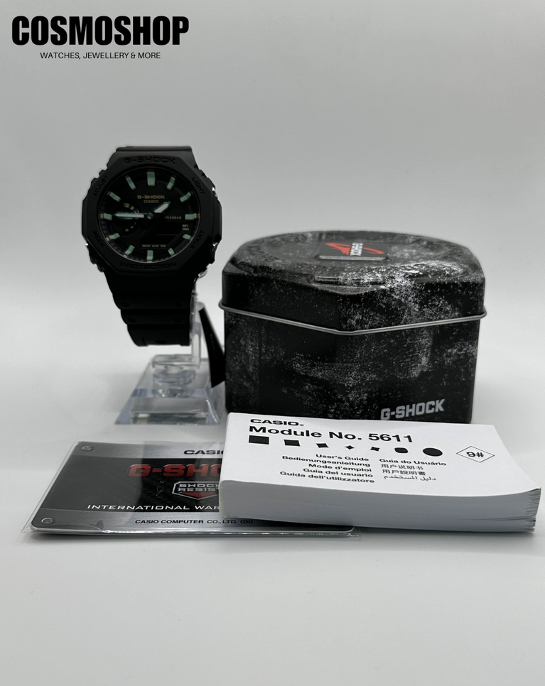 G-Shock Digital Green on Black "Casioak" - GA2100RC-1A