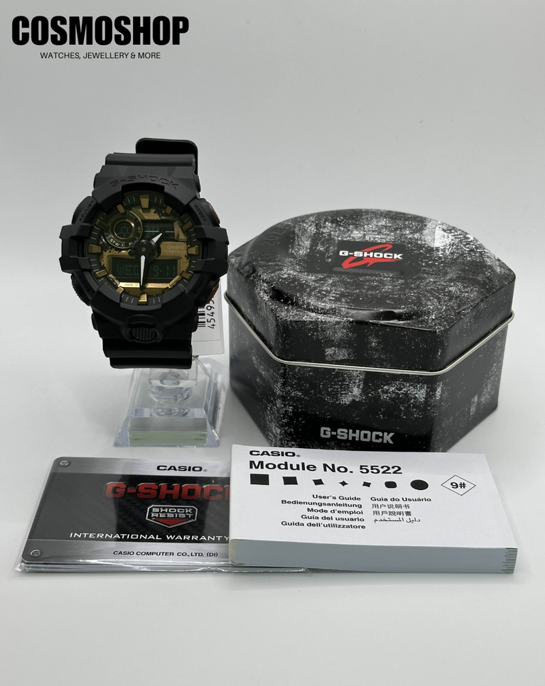 G-shock Black & Rust Series Men's Watch - GA700RC-1A