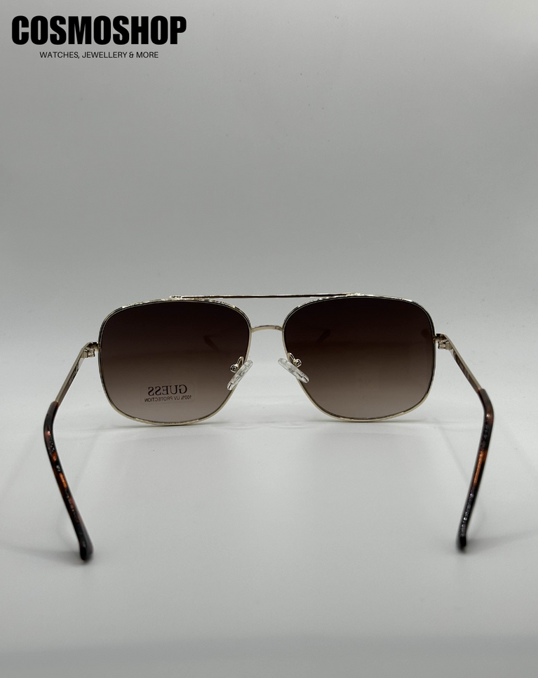 Guess Men's Gold/Brown Sunglasses - GF02076032F