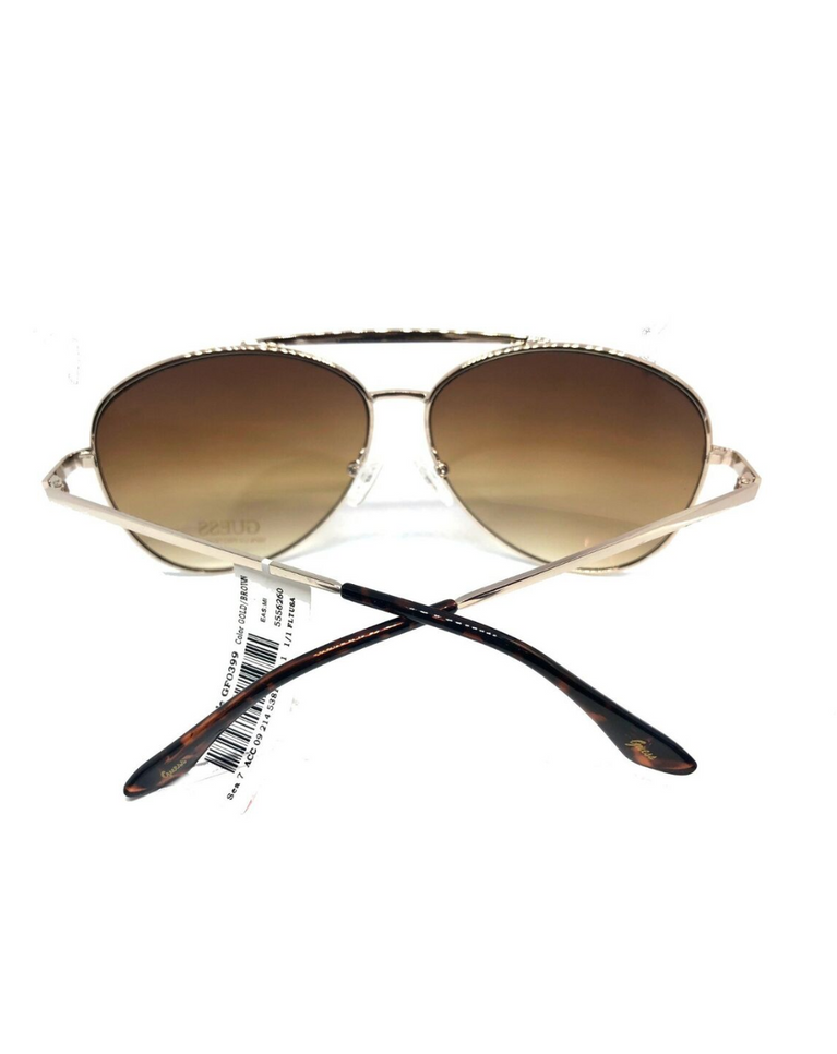 Guess Women's Aviator Gold Sunglasses - GF0399-32F