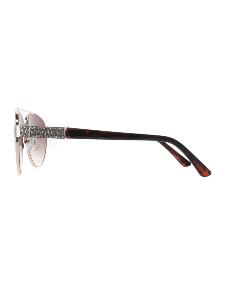 Guess Unisex Rose Gold Sunglasses - GF0414-32F