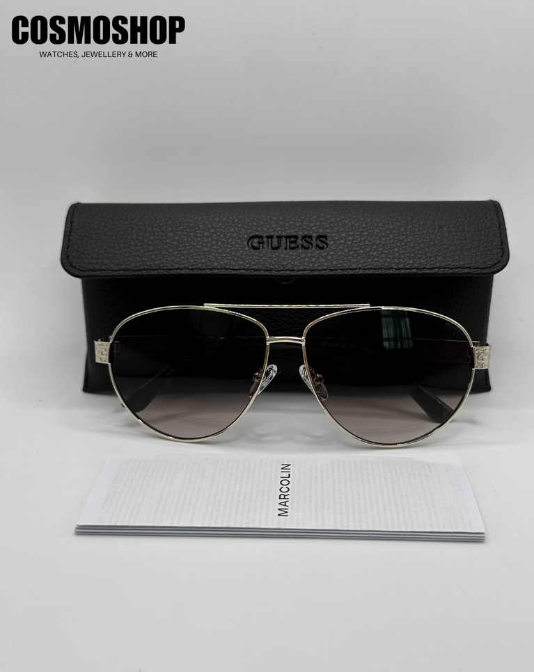 Guess Unisex Rose Gold Sunglasses - GF0414-32F