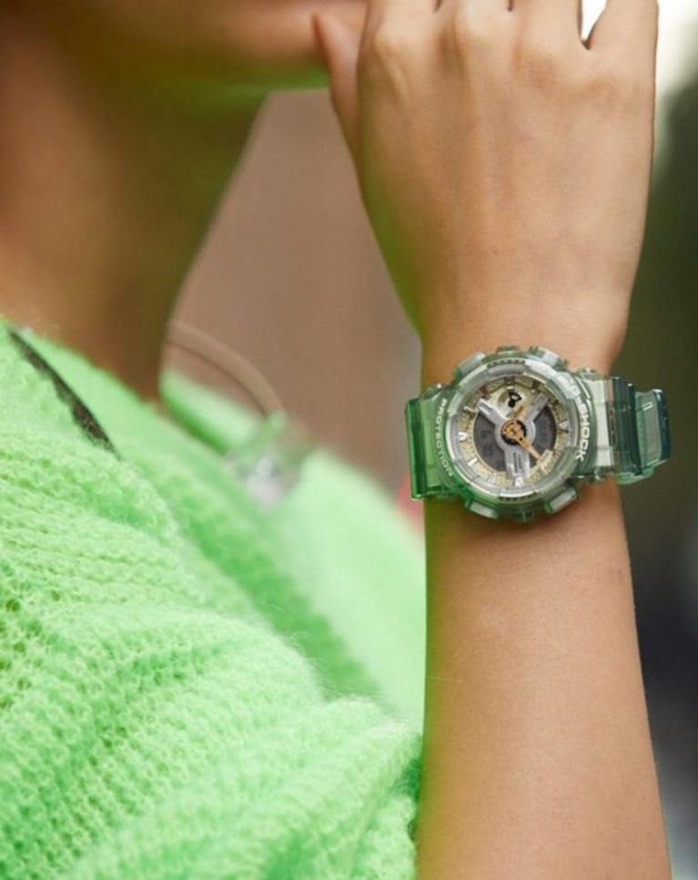 G-shock “Translucent Green” GMAS110GS-3A