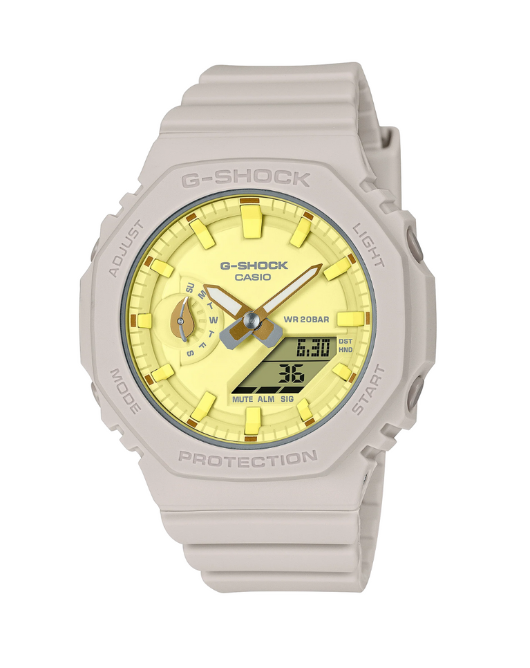 G-Shock Bio-Resin Pink/Yellow Ladies Watch - GMAS2100NC-4A