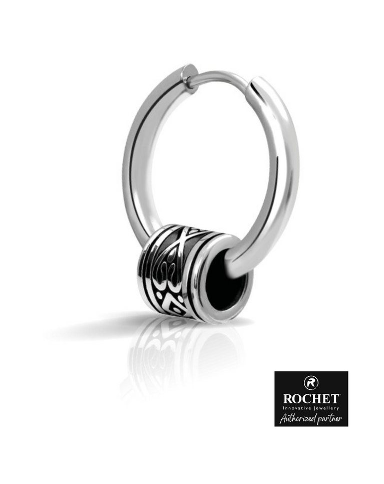 Rochet "Talisman" Polished Steel Earrings - HBO57