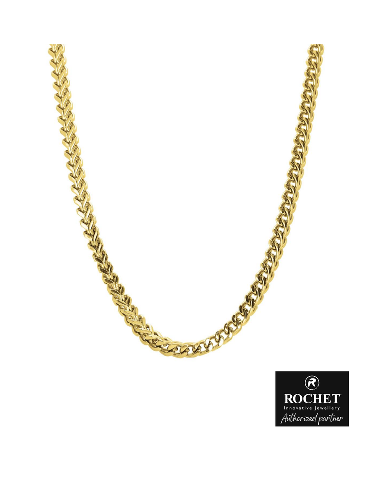 Rochet French Steel Curb Chain 50 Cm Gold - HC01386