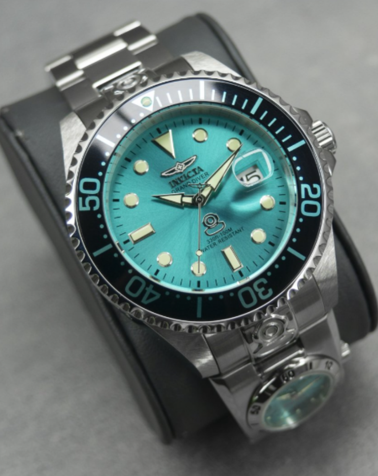 Invicta Dual Time Tiffany Grand Diver Automatic Men's Watch - 45815