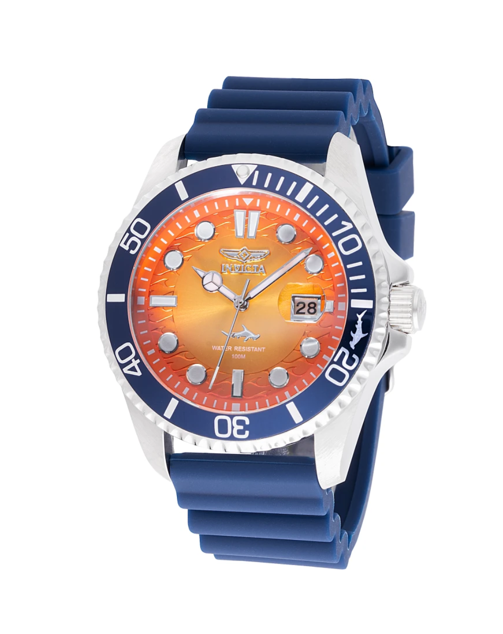 Invicta Pro Diver Shark Silicone Band Mens Watch - 47169