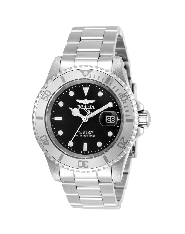 Invicta Pro Diver Silver/Black Dial Mens Watch - 34022