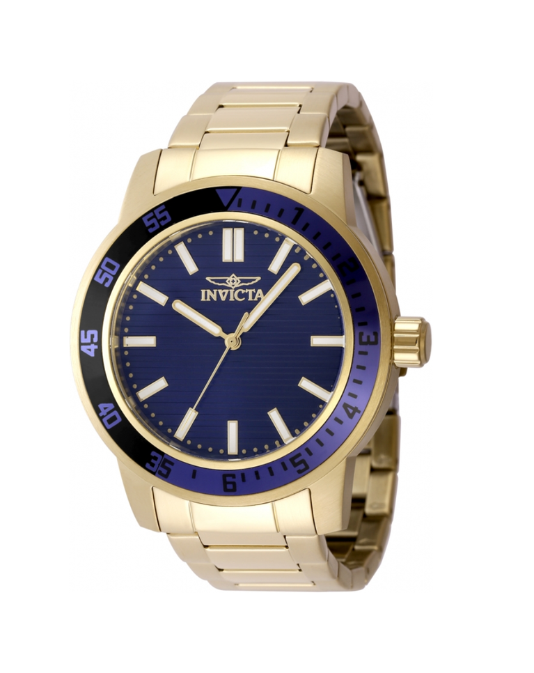 Invicta Specialty Gold/Blue Mens Quartz Watch - 48969