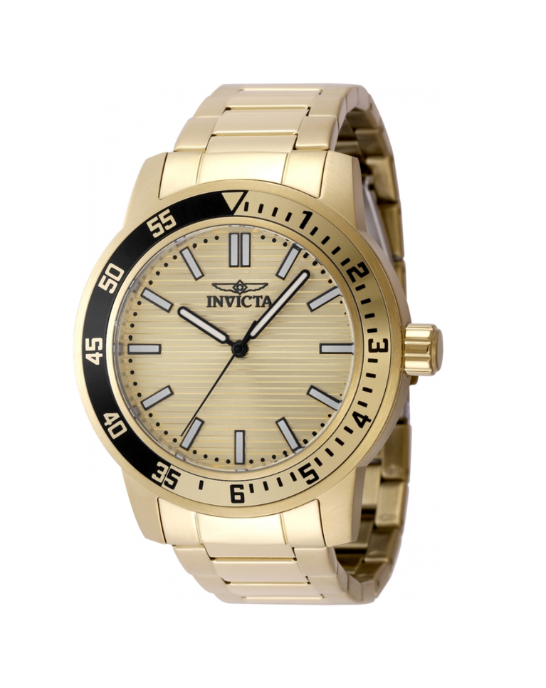 Invicta Specialty Gold Dial Mens Quartz Watch - 48970