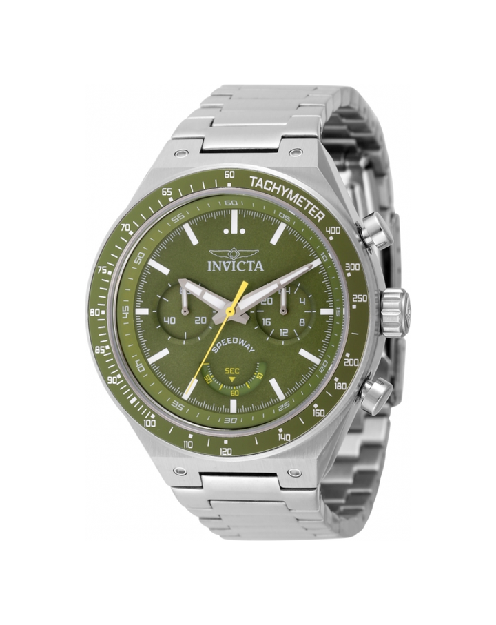 Invicta Speedway Green Dial Chronograph Mens Watch - 49380