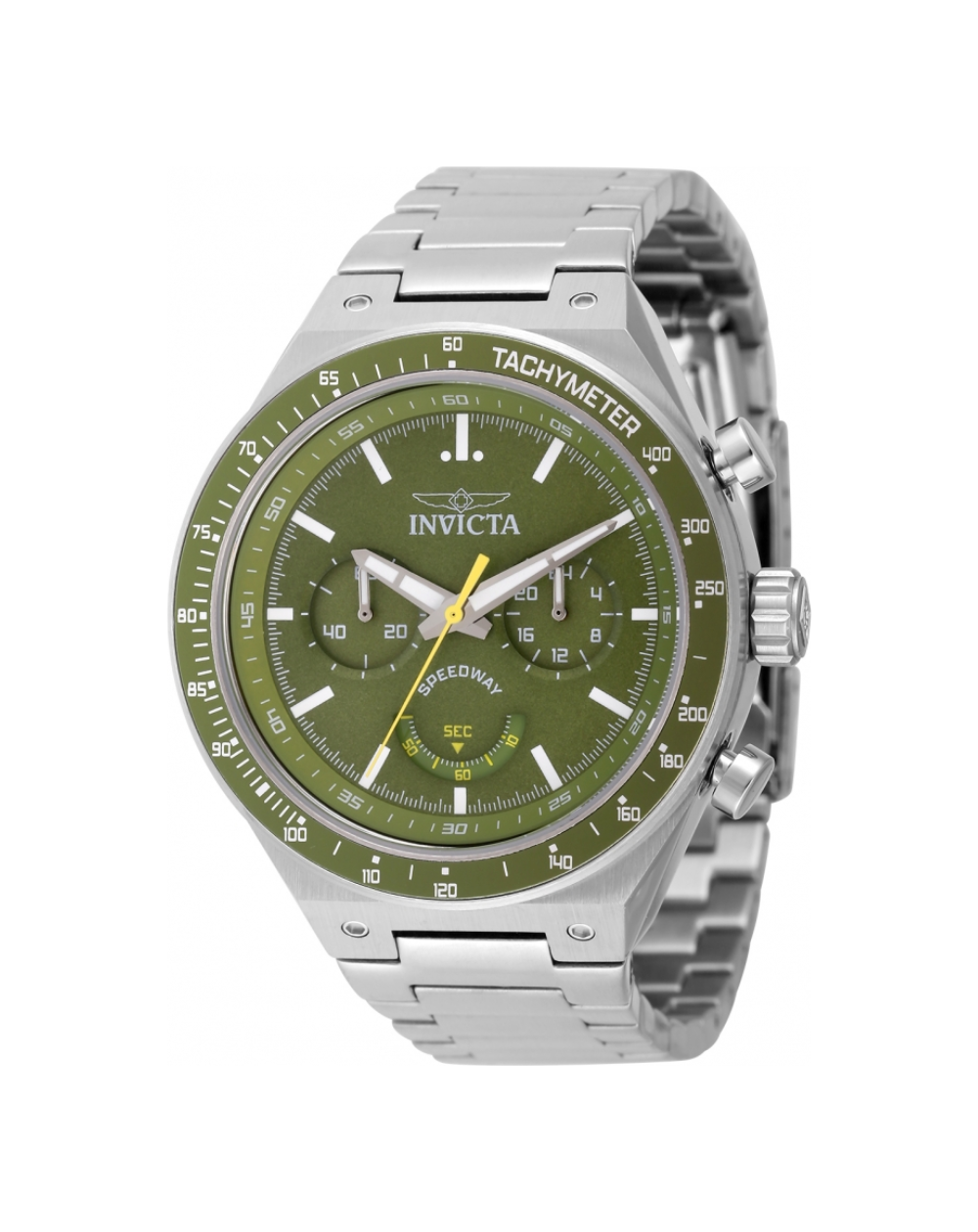 Invicta Speedway Green Dial Chronograph Mens Watch - 49380