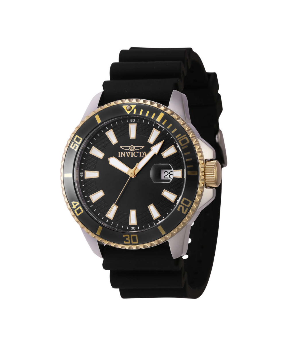 Invicta Silicone Band Two Tone Men's Watch - 46132