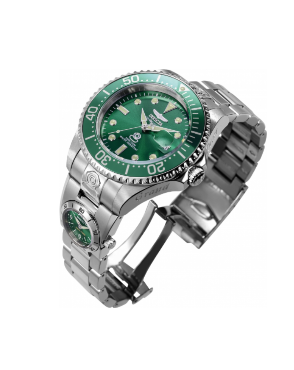 Invicta Emerald Green Pro Diver Dual Time Automatic Men's Watch - 45811