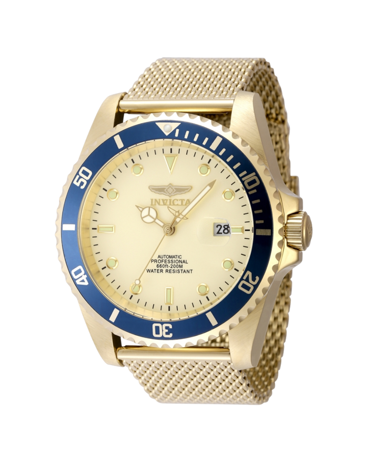 Invicta Pro Diver Automatic Gold/Blue Mens Watch - 48889