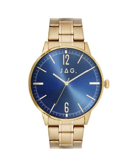 JAG Gawler blue dial gold men's watch J2909A