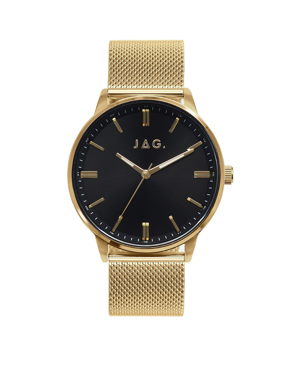 JAG Reglan Classic Black Dial Gold Mens Watch - J2949A