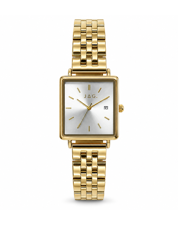 JAG Solus Gold Minimal Square Ladies Watch - J2980A