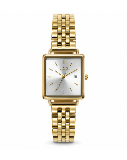 JAG Solus gold minimalist square women's watch J2980A