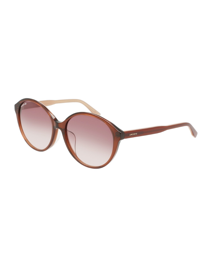 Lacoste Brown Ladies Circular Sunglasses - L891SA.210.57/16