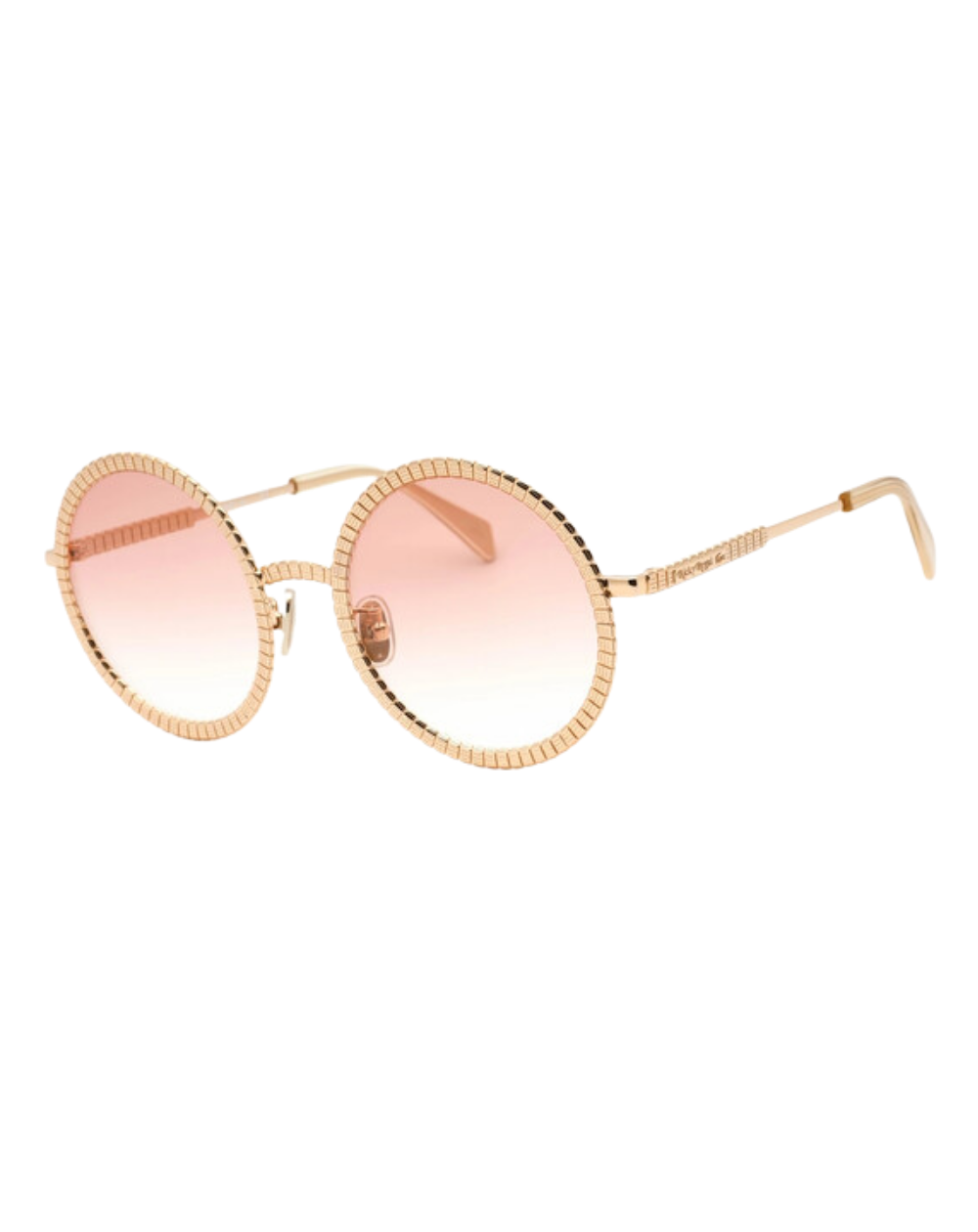 Lacoste x Ricky Regal Rose Gold Tint Ladies Sunglasses - L252S/58/Light Gold