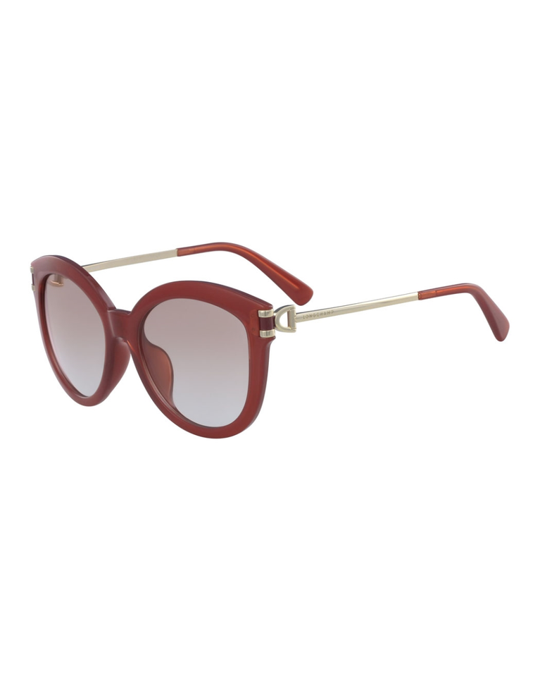 Longchamp Paris Orange/Gold Women's Sunglasses - LO604SA